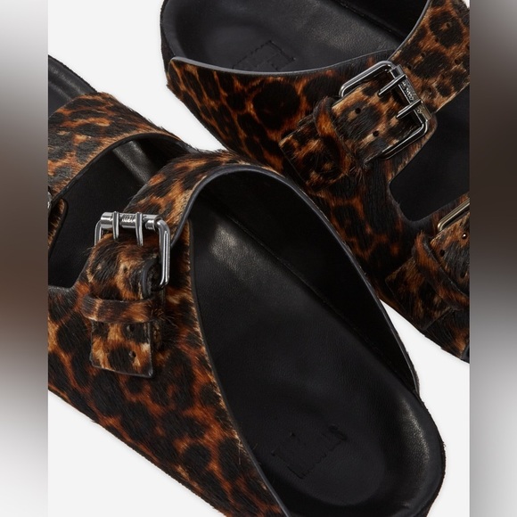 The Kooples Leopard Print Sandals Size 39 - Picture 2 of 8
